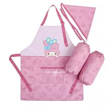 Sanrio Медовый фартук Бандана Тоши Набор для детского сада Дети Девочки Мальчики, популярный персонаж в Корее