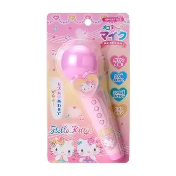 Sanrio мелодичный микрофон Hello Kitty игрушка для детей розовый светящийся подарок 090816