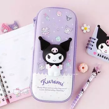 Sanrio, пенал для девочек, для начальной школы, 1 шт., Kuromi