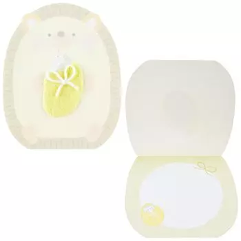 Sanrio Message Card Baby Gift Hedgehog Поздравительная открытка для родителей и детей Возможна отправка за границу SANRIO 620386 BC229-3