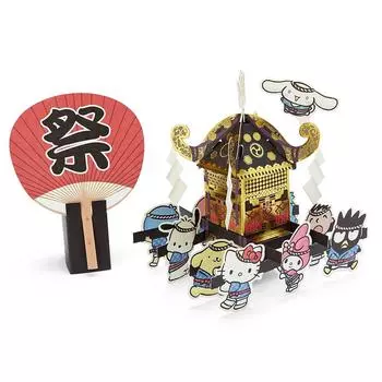 Sanrio Message Card Character Mix Mikoshi P 9930 320048 (Фестиваль)