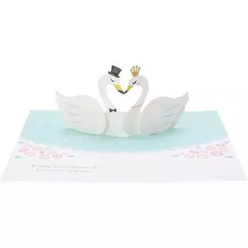 Sanrio Message Card Wedding Gift Two Swans WD72-1 L 472 808903