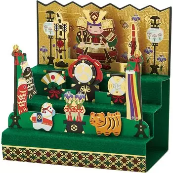 Sanrio Message Festival Felt Samurai Doll Greeting Возможна отправка за границу JTG SANRIO 869503 Карточка, Карточка для мальчиков, Украшение, Карточка, 2-3