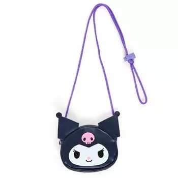 Sanrio Монетница с веревкой Куроми Куроми-тян Монетница/Кожа для пропуска Куроми Персонаж 13,4 x 3 x 11 см 765902 SANRIO