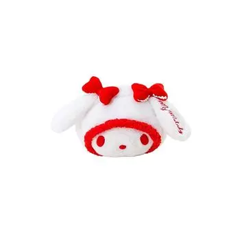 Sanrio моя мелодия мешочек в форме лица (белое рождество)