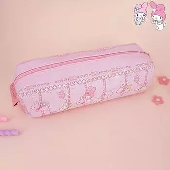 Sanrio My Melody Carousel Square Pouch Pencil Case Gift, Pink