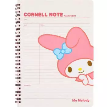 Sanrio My Melody Cornell Note, Pink, 1 Piece, a popular character in Korea