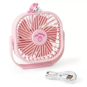 Sanrio My Melody Desk Fan ABS resin Polycarbonate Character part Silicone rubber airflow adjustment Desk Recommended age 15 and up 641979 Body
