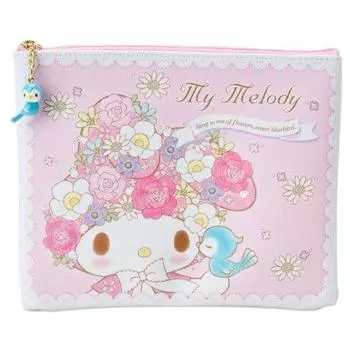 Sanrio My Melody Flat Pouch и (Цветы Птицы)