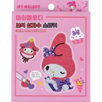 Sanrio Наклейка для вышивки крестом «My Melody Jewel», популярный персонаж в Корее