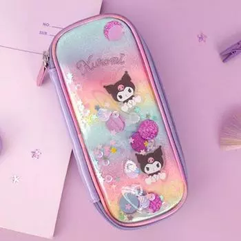 Sanrio My Melody Kuromi bling bling чехол-пенал для вещей для хранения письменных принадлежностей необычный чехол для переноски, фиолетовый (Kuromi)