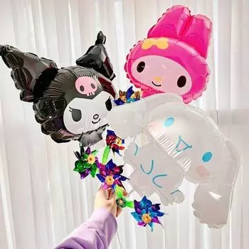 Sanrio My Melody Kuromi Cinnamoroll Набор воздушных шаров с персонажами, 1 комплект популярных корейских игрушек
