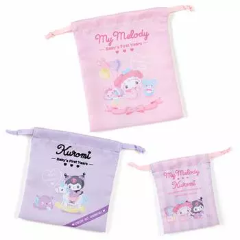 Sanrio My Melody & Kuromi Drawstring Bag Set (малыш)