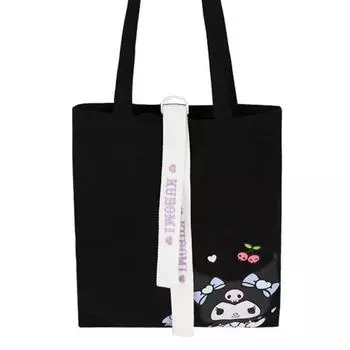Sanrio My Melody Kuromi Повседневная эко-сумка с ремешком Холщовая сумка Школьная сумка
