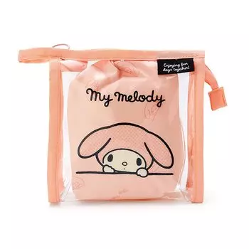 Sanrio My Melody Прозрачный мешочек с завязкой (Простой дизайн) 339598