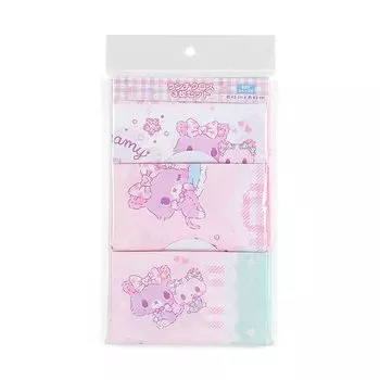 Sanrio Набор обедов Sanrio размером примерно 43 x 43 Имя Космический мул Мечтательный персонаж 880124 SANRIO (САНРИО) Ткань, 3, см, 100% Хлопок, Включено,