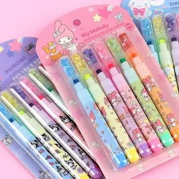 Sanrio Набор ручек с пайетками, популярный персонаж в Корее