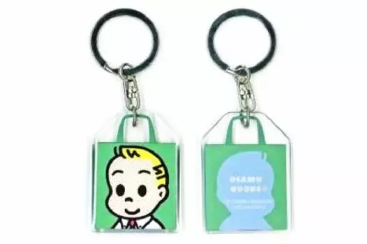 Sanrio Nakajimacorp OsamuGoods Osamu Goods Acrylic KR Back Type Jack Keychain Key Ring Green H10 x x D1 W3.8 (cm) 142498-19