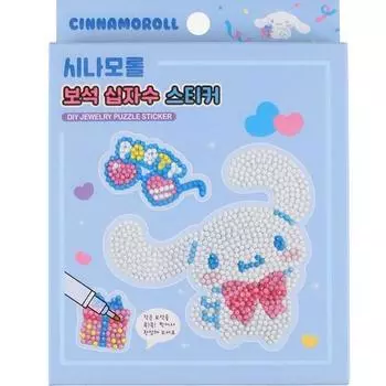 Sanrio Наклейка-головоломка Jewel Cinnamoroll, синяя, 1 шт., популярный персонаж в Корее
