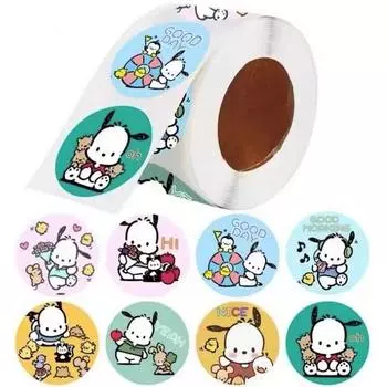 Sanrio Наклейки с персонажами, 500 листов. Почакко, популярный персонаж в Корее.