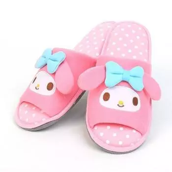 Sanrio Обувь для гостиной с персонажами, женская, для девочек, для подростков, домашняя обувь, тапочки для гостиной, My Melody, 1 шт., популярный персонаж в Корее