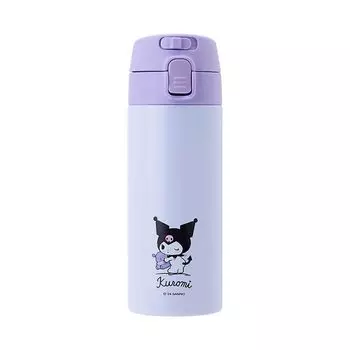 Sanrio One Touch Нержавеющая Бутылка Kuromi 370 мл 389366 Емкость
