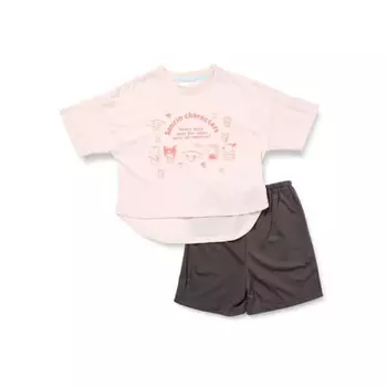sanrio pajama set girls sheeting long sleeve t-suit 15131430010110