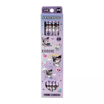 Sanrio Pencil Pack 2B Kuromi Kuromi-chan Kuromi 0,8 x 0,8 x 17,6 см Детские обучающие канцелярские принадлежности Персонаж 566195 SANRIO