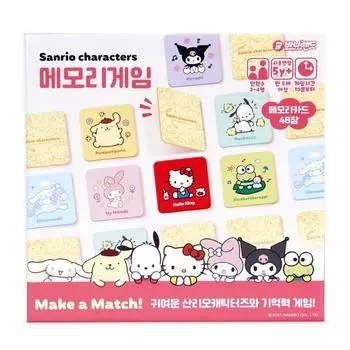 Sanrio Персонажи Bunnyland Игра на память Hello Kitty, смешанные цвета