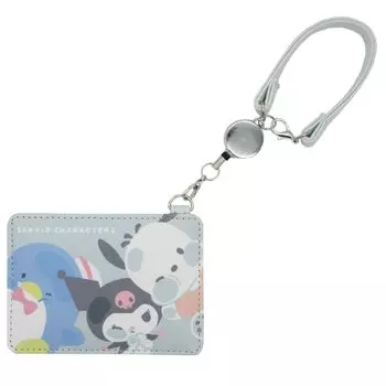 Sanrio Персонажи Чехол для пропуска Mugyuto Mint Single Pass Pouch Reel Strap SANRIO Sanrio Модные аксессуары для одежды Чехол для пропуска Мобильный подарок Подарок [Kamio