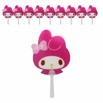 Sanrio Персонажи Cool Summer Preparation Portable Hand Fan 10P Set, My Melody, 10 Pieces, популярный персонаж в Корее