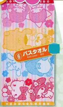 Sanrio Персонажи Лотереи 06 Банное полотенце Ширина 118см x Высота 60см