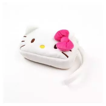 Sanrio Персонажи, плюшевый квадратный мешочек с двумя молниями, с разной передней и задней частью, маленький пенал, популярный персонаж в Корее