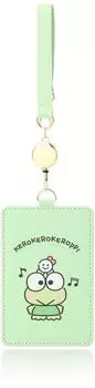 Sanrio Персонажи Пропуск Чехол Kerokero Зеленый [Sanrio] Женский KRP-PAS01 Keroppi/Light