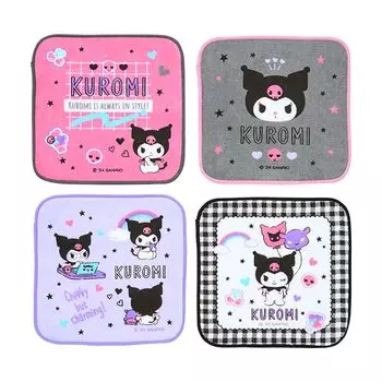 SANRIO Petit Towel Set of 4 Kuromi for Children Antibacterial Treatment with Name Space 250007