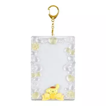 Sanrio Photo Holder approximately wide x 1cm deep x 14cm L fits up to 13cm x (Enjoy Idol) Pompompurin, 9.5cm high, size, 9.1cm (690007)