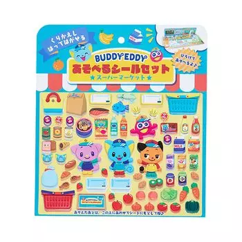 Sanrio Play Sticker Set Eddy 68 Pieces Stick and Peel 111511 Stickers светло-синий