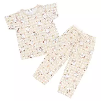 Sanrio Pochacco Детская пижама с коротким рукавом (с лентой для кнопок Snap) 100см 709832