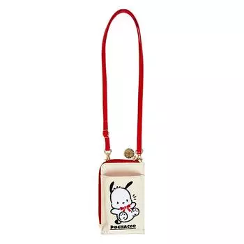 Sanrio Pochacco Смартфон Плечо 35th Anniversary Красная Лента Мобильный Ремешок Pochacco Pochacco 35th Anniversary День Рождения Сумка Сумка Pochett