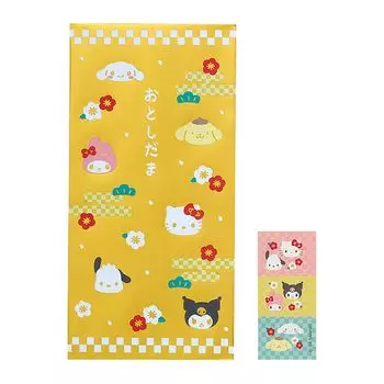 Sanrio Pochibukuro Большие размеры Sanrio Персонажи Новый подарок Длинная купюра 142450 (Золото) Годы