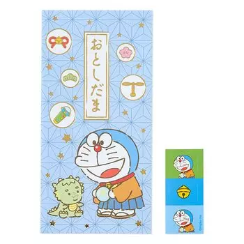 Sanrio Pochibukuro Doraemon тиснение золотой фольгой новый подарок DR Pochi Obantatsu SANRIO 178632 года