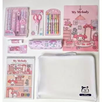 Sanrio My Melody Comprehensive Stationery Set, популярный персонаж в Корее