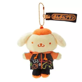Sanrio Pompompurin Mascot Holder Vivid 597091 (Sanrio Neon)