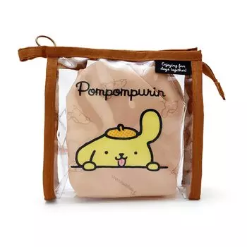 Sanrio Pompompurin Прозрачный мешочек с завязкой (Простой дизайн) 339687
