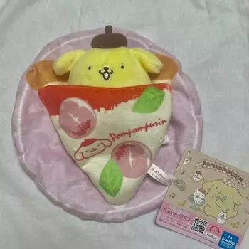 Sanrio Pompompurin Tabemono Еда Одеяло Талисман Пицца Кукла