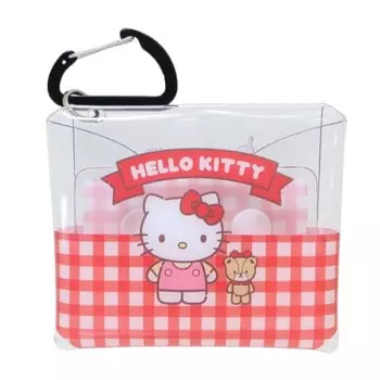 Sanrio Прозрачный чехол для нескольких чехлов из нержавеющей стали, размер Friends, чехол для аксессуаров с карабином, чехол для Airpods Pro, чехол с брелоком, держатель для женщин, девочек, девушек, путешественников