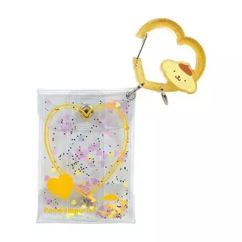 Sanrio Прозрачный мешочек с карабином, главный приз, 3-е издание, серия «Цветные сердца», пудинг Pompompurin, персонаж POMPOMPURIN 432211