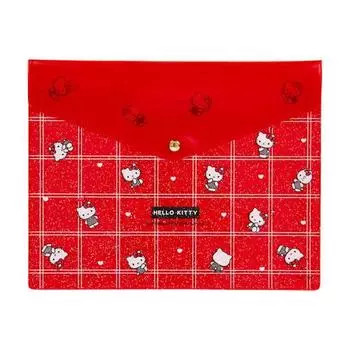 Sanrio Прозрачный плоский чехол Hello Kitty Приблизительно. Ширина 25,5 x Глубина 0,5 x Высота 20 см 817988