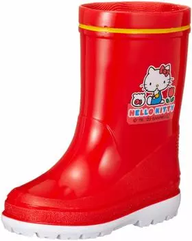 [Sanrio] Резиновые сапоги, ботинки, сделано в Японии, Hello Kitty R200 для девочек, красные, 19,0 см 2E