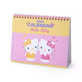 Sanrio Ring Calendar 2025 Hello Kitty Tabletop Schedule Sticker Included 451258